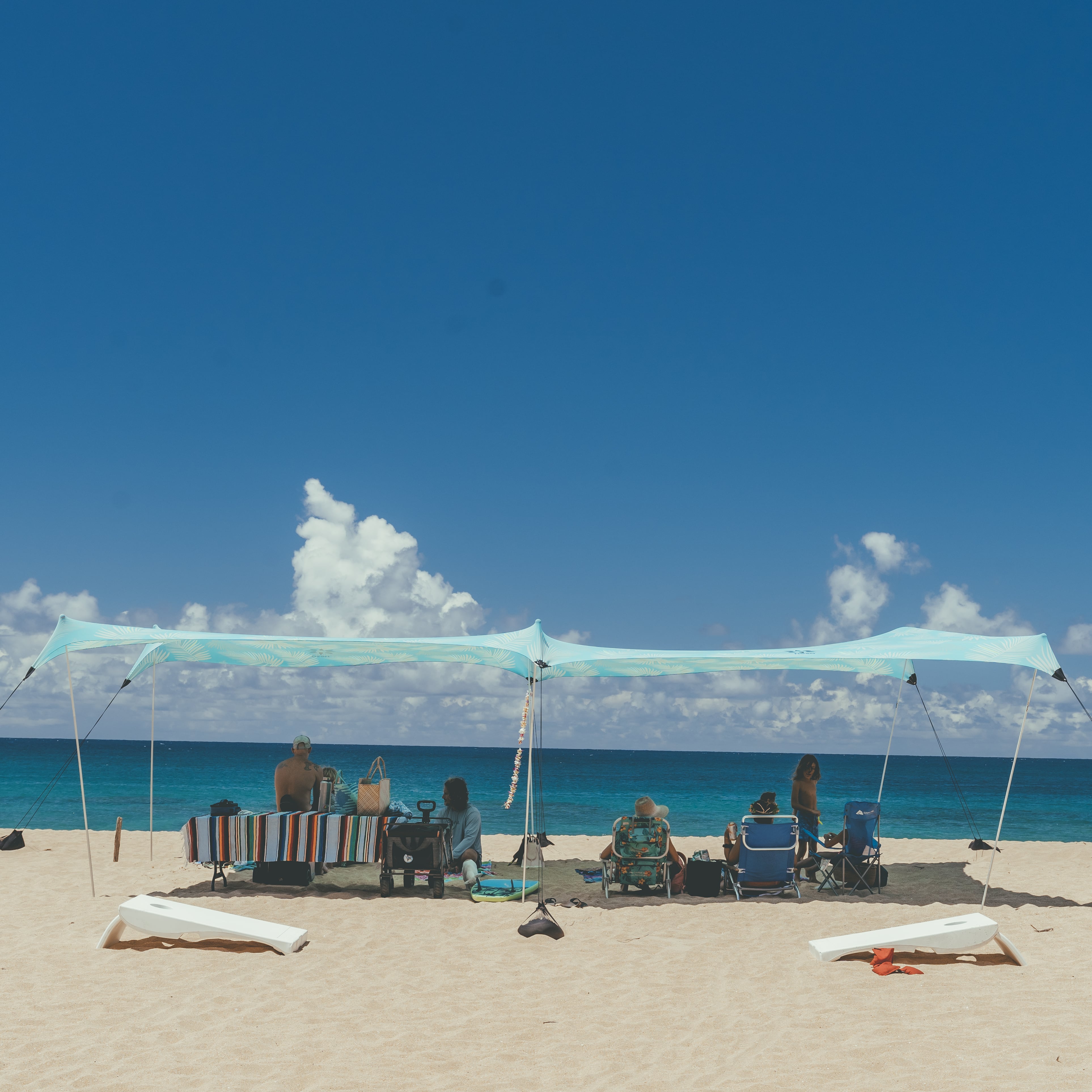 Beach shade outlet tarps